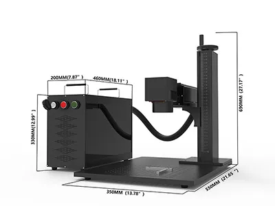 Split Fiber Laser Marking Machine