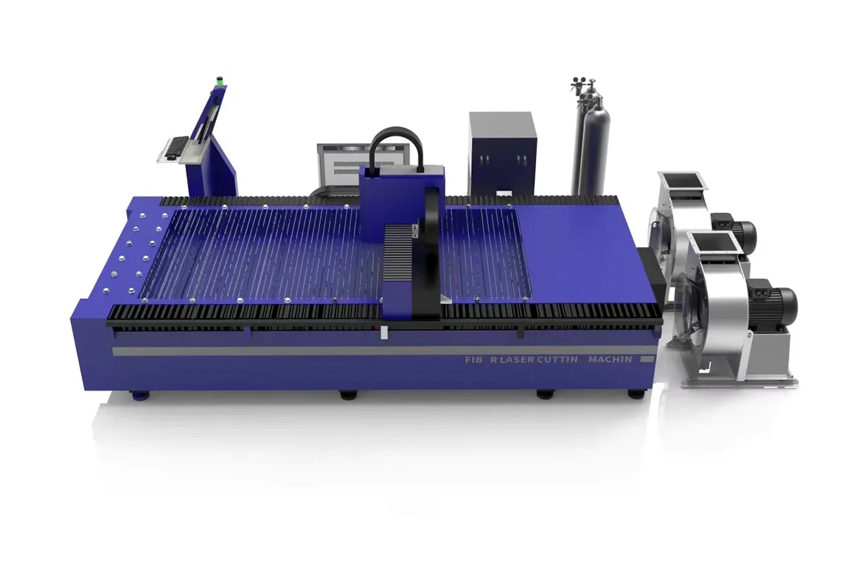 Open Flatbed Fiber Laser Cutting Machine