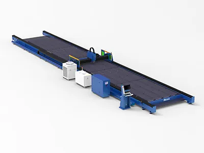 Rail Mounted Large Format Fiber Laser Cutting Machine